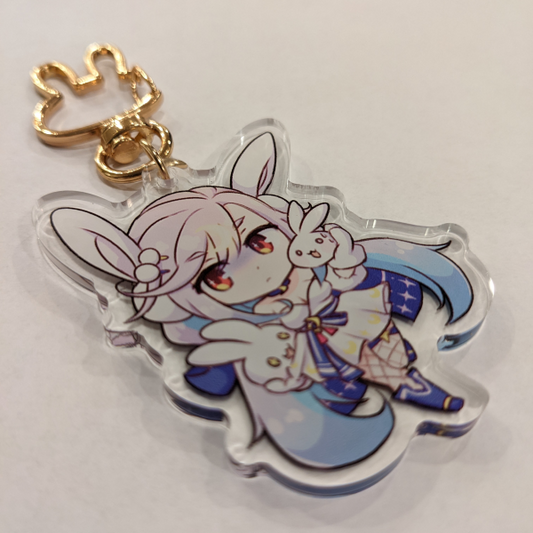 Moon Bunny Dominiel Acrylic Keychain