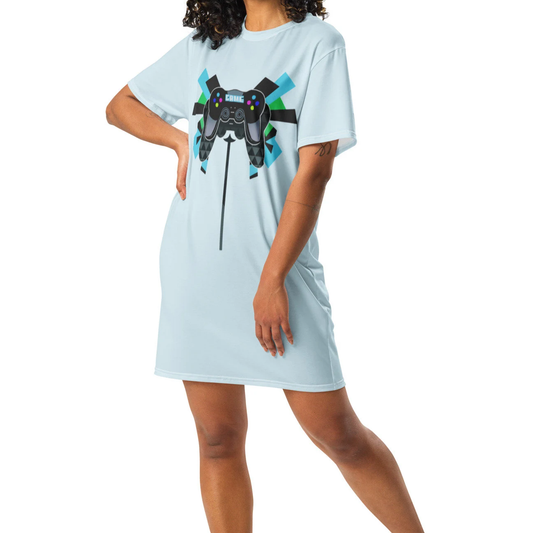 T-shirt dress w/ Exia's shirt design casual cosplay