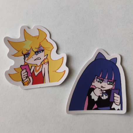 Panty & Stocking Emotes Sticker Set