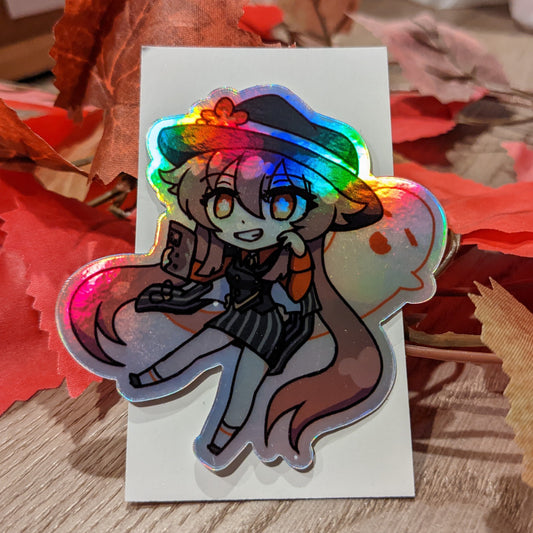 Genshin Collab Outfits Holographic Stickers