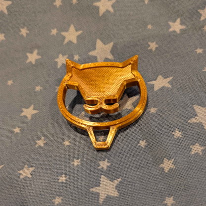 NIKKE Anis cat logo pin