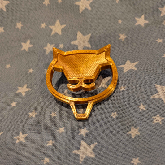 NIKKE Anis cat logo pin