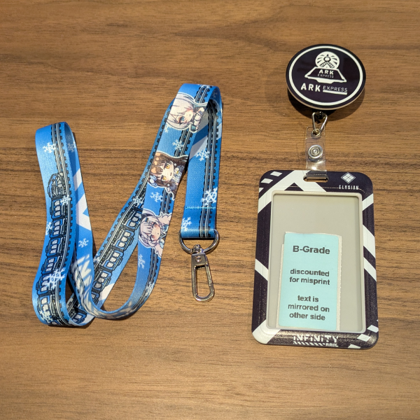 Infinity Rail Card Holder & Lanyard Set
