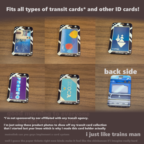 Infinity Rail Card Holder & Lanyard Set