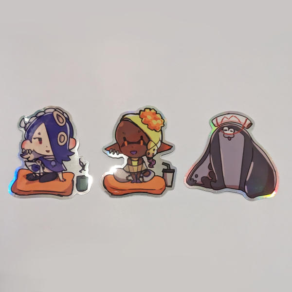 Deep Cut Holographic Stickers