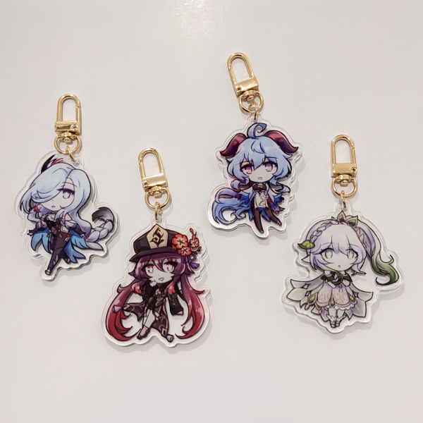 Genshin Girls Keychains