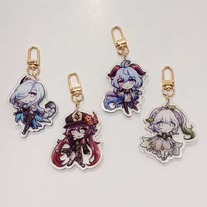 Genshin Girls Keychains