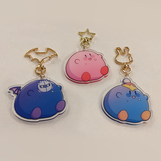 Sized Up Kirby Keychains