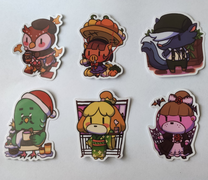 Pocket Camp Clear Stickers