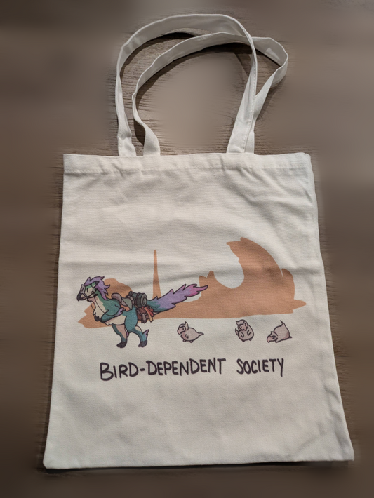 Bird-Dependent Society Canvas Tote Bag