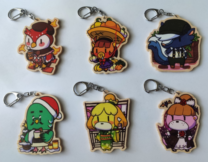 Pocket Camp Wooden Keychains