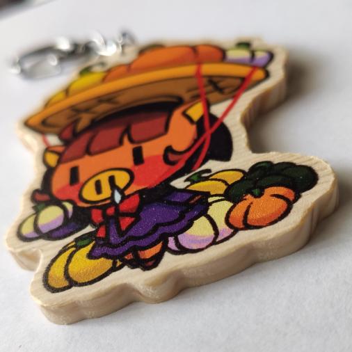 Pocket Camp Wooden Keychains